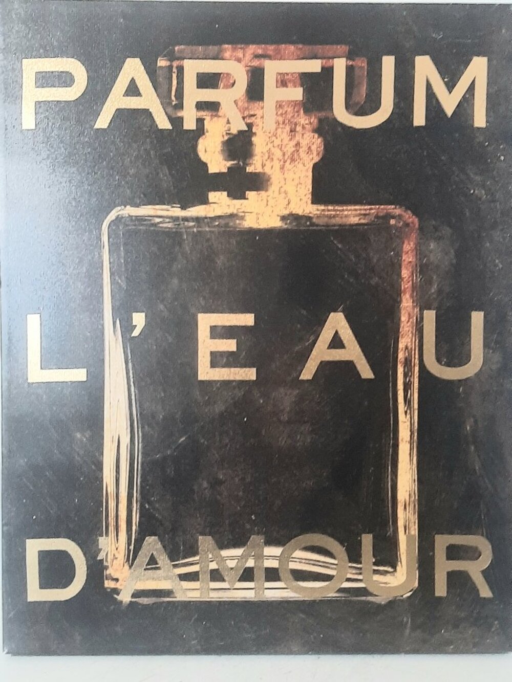 Canvas Wall Art. French Perfume 20 x 16 inches